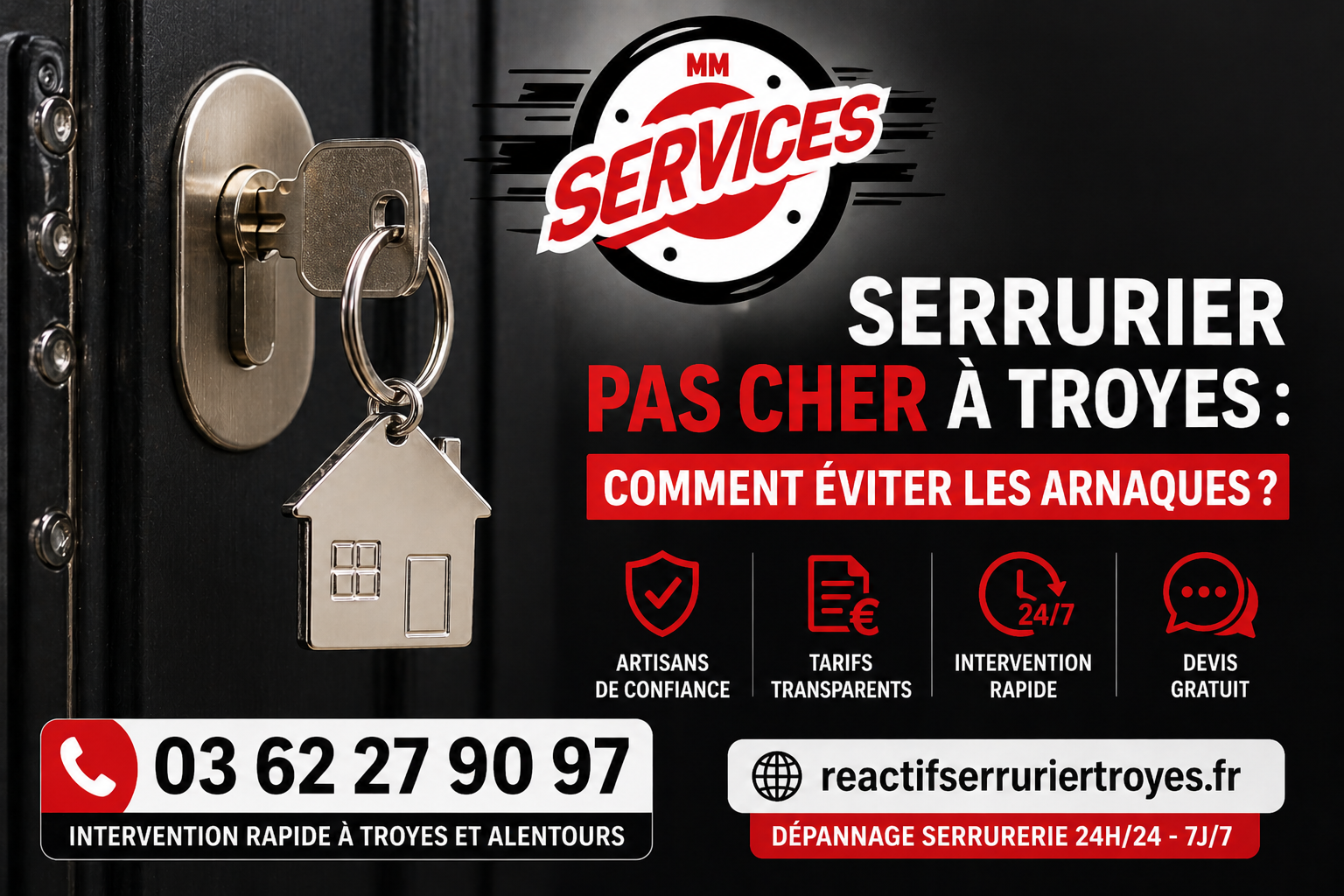 Serrurier pas cher à Troyes : comment éviter les arnaques ?
