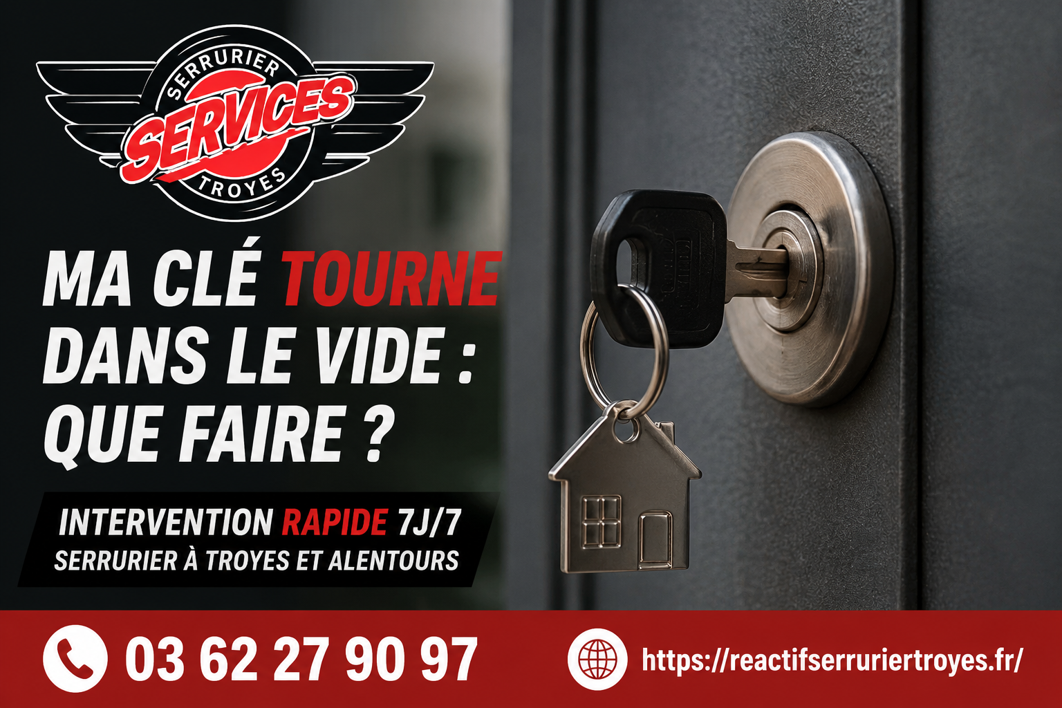 Ma clé tourne dans le vide : que faire ?