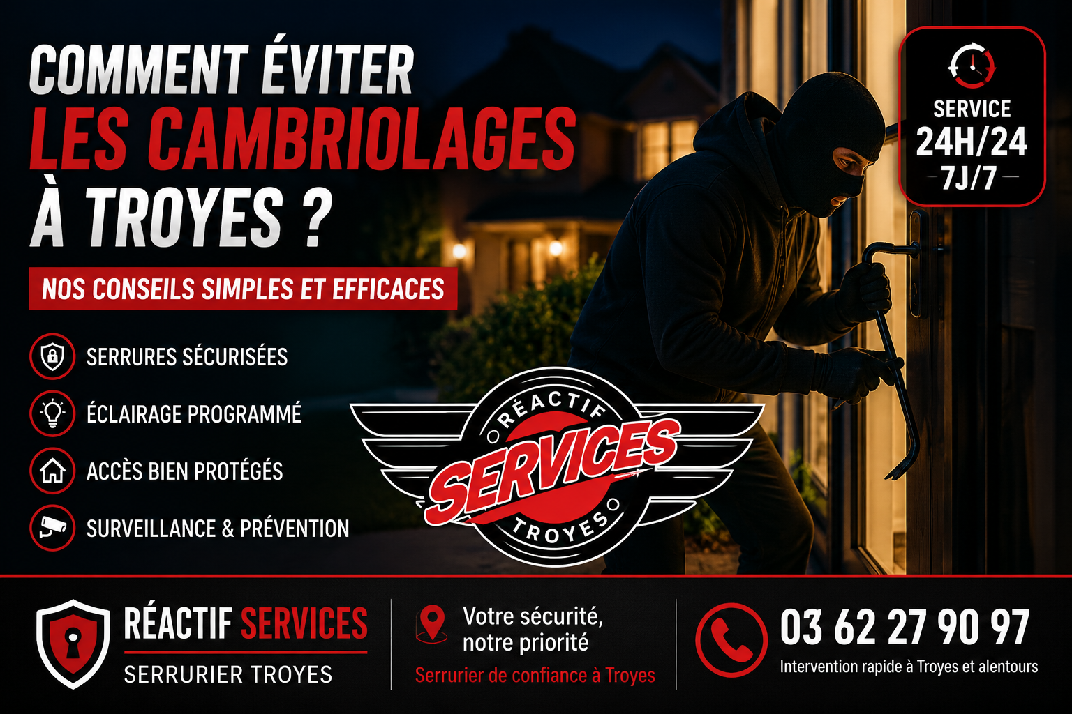 Comment éviter les cambriolages à Troyes ?