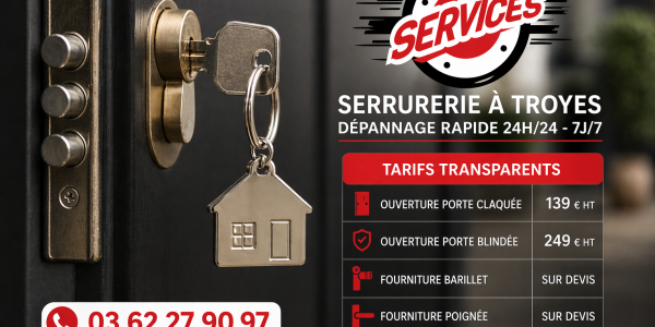 Tarif serrurier Troyes